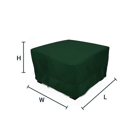 Eevelle Meridian Square Table Set Cover, Hunter Green, 66 in L x 66 in W x 25.5 in H MDTSQCM-HTR